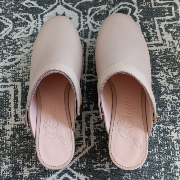 J. Crew Convertable Leather Clogs Luxury Camel/Blush Pink 7US - Picture 12 of 13